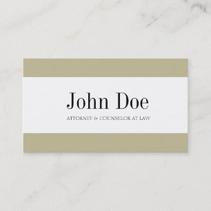Attorney Tan Stripes - Available Letterhead - Business Card