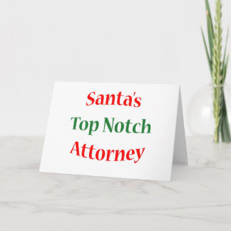 Attorney Top Notch Holiday Card