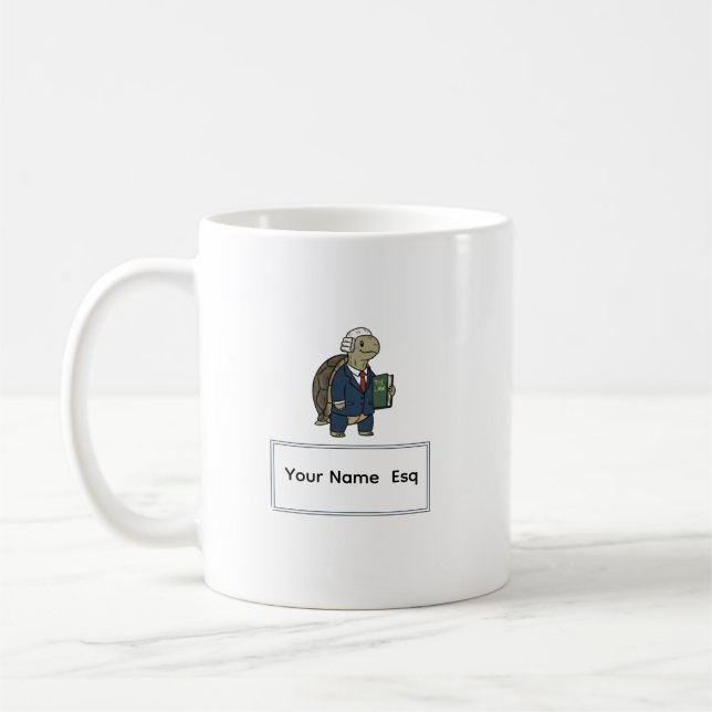 Attorney Turtle Gift Coffee Mug (Left)