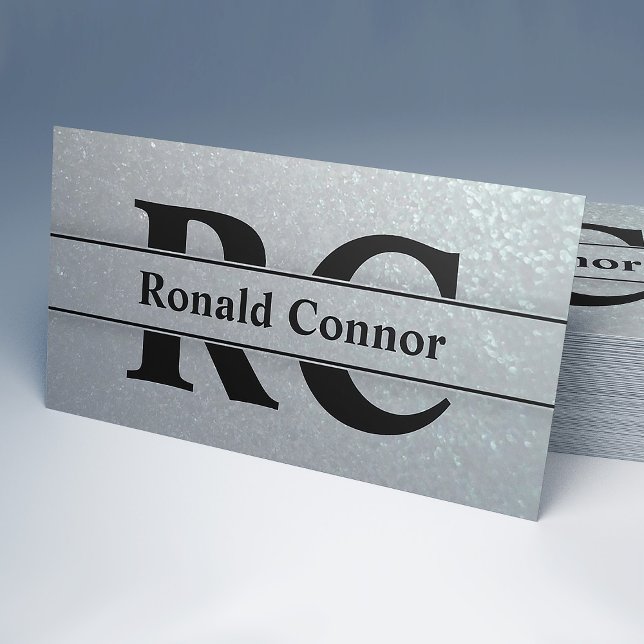 Attorneys At Law Bold Lawyer Initials Layout Business Card (Perfect for business)