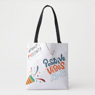attract positivity tote bag