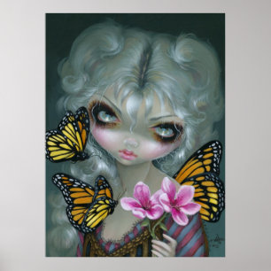 Attracting Butterflies ART PRINT gothic rococo fae