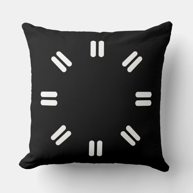 Attractive, Black and White -  Cushion (Front)