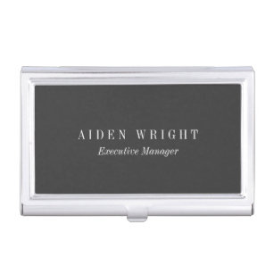 Attractive Black Classical Minimalist Business Card Holder