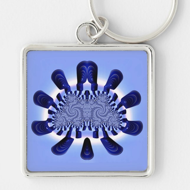 ATTRACTIVE ~ Blue Shades ~ Key Ring (Front)