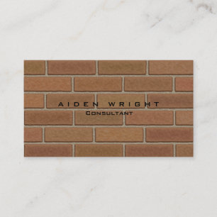 Attractive Brown Wall Stylish Modern Minimalist Business Card