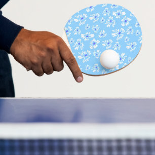 Attractive Floral Bliss Patterned Ping Pong Paddle