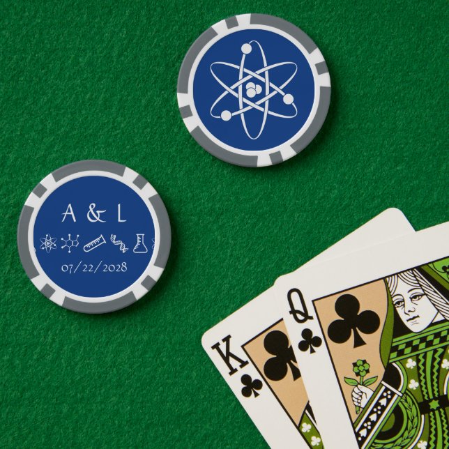 Attractive Forces in Blue Poker Chips (Poker Table (Double))