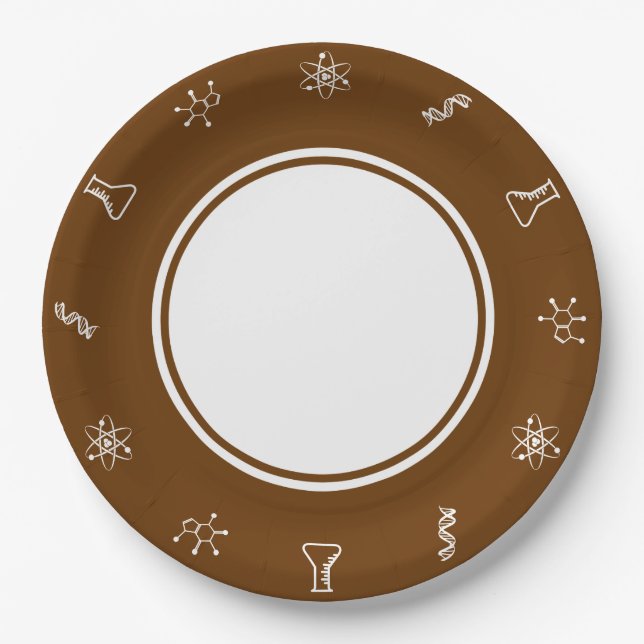 Attractive Forces in Chocolate Paper Plate (Front)