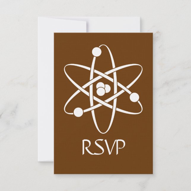 Attractive Forces in Chocolate RSVP Card (Front)