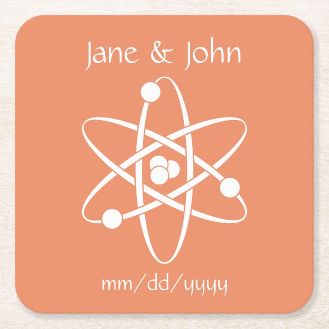 Attractive Forces in Coral Paper Coaster (Front)