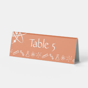 Attractive Forces in Coral Table Tent Sign