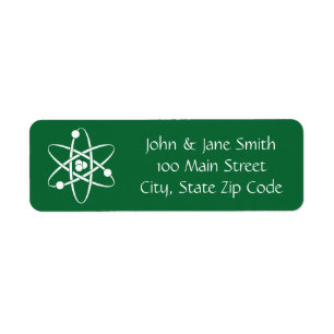 Attractive Forces in Green Return Address Label