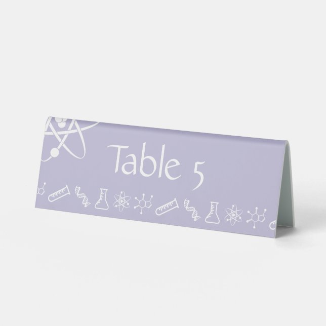 Attractive Forces in Lavender Table Tent Sign (Front)
