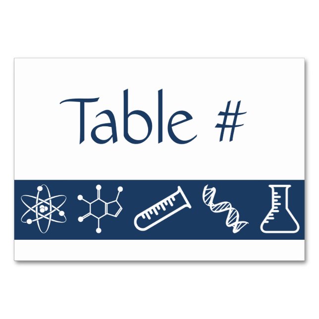 Attractive Forces in Navy Table Card (Front)
