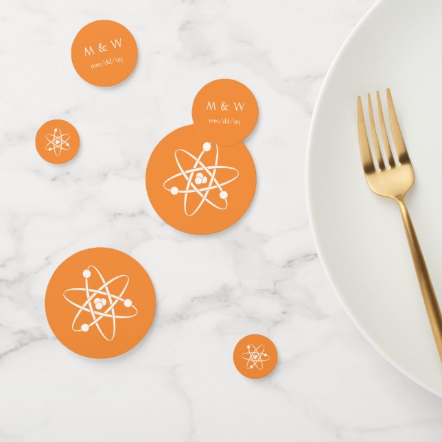 Attractive Forces in Orange Table Confetti (Group)