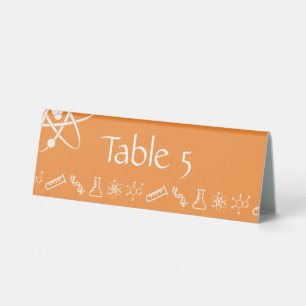 Attractive Forces in Orange Table Tent Sign