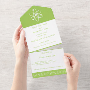 Attractive Forces in Peridot All In One Invitation