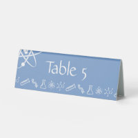 Attractive Forces in Periwinkle Table Tent Sign