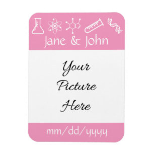 Attractive Forces in Petal Pink Reminder Magnet