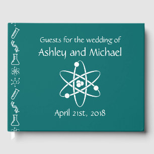 Attractive Forces in Teal Guest Book