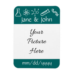 Attractive Forces in Teal Save-the-Date Magnet