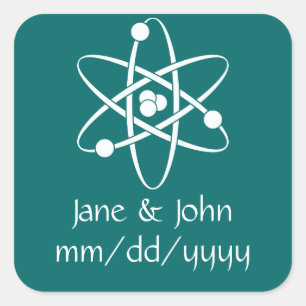Attractive Forces in Teal Sticker