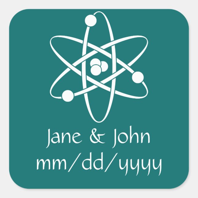 Attractive Forces in Teal Sticker (Front)