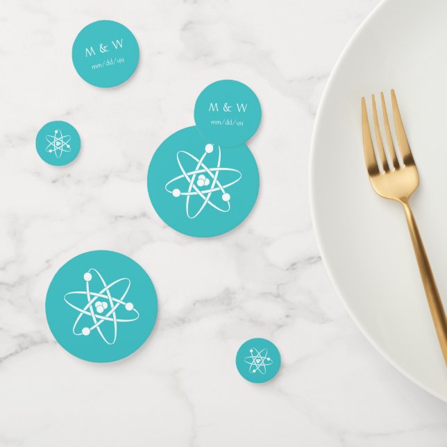 Attractive Forces in Turquoise Table Confetti (Group)