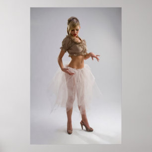 Attractive girl poster