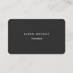 Attractive Grey Classical Minimalist Business Card