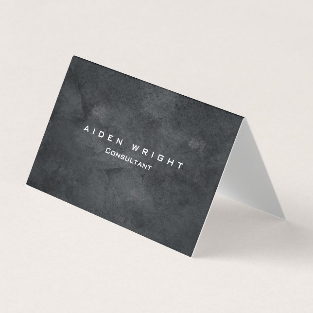 Attractive Grey Stylish Modern Minimalist Business Card (Front)