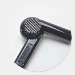 Attractive Hair dryer Classic Round Sticker
