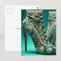 Attractive lace knitted heel, Postcrossing
