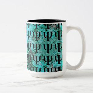 Attractive Marbled Turquoise Psychology Mug
