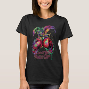 Attractive Masquerade Mask Boxing Crew Festive T-Shirt