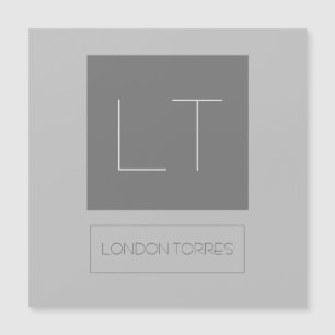 Attractive Monogram Grey Plain