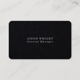 Attractive Premium Black Stylish Modern Minimalist Business Card