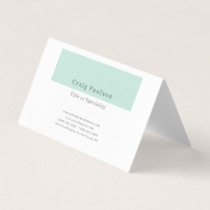 Attractive Simple Black White Premium Pearl Business Card