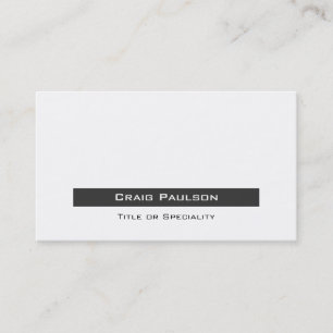 Attractive Simple Grey Black White Business Card