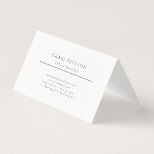 Attractive Simple Professional Plain Minimalist Business Card
