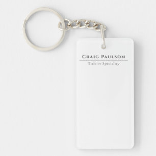 Attractive Simple Professional Plain Minimalist Key Ring