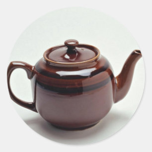 Attractive Teapot Classic Round Sticker