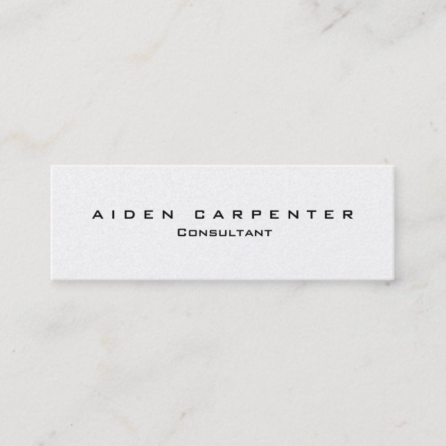 Attractive Trendy Stylish Modern Minimalist Chic Mini Business Card (Front)