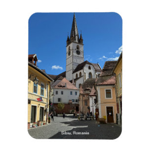 Attractive View of Sibiu, Romania on a Magnet