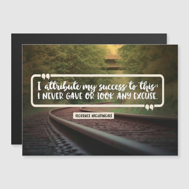 Attribute My Success Magnetic Invitation (Front/Back)
