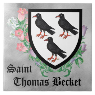 Attributed Arms of St. Thomas Becket Tile