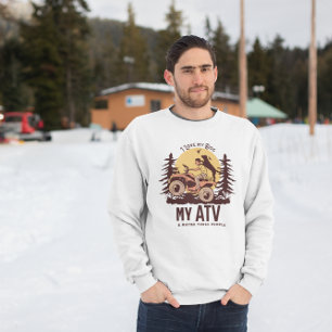 ATV Adventure dog dad dog mom off-roading Sweatshirt