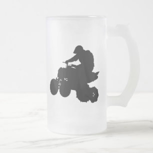 ATV FROSTED GLASS BEER MUG