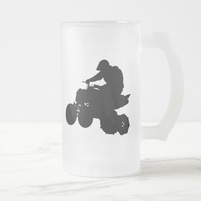 ATV FROSTED GLASS BEER MUG (Right)